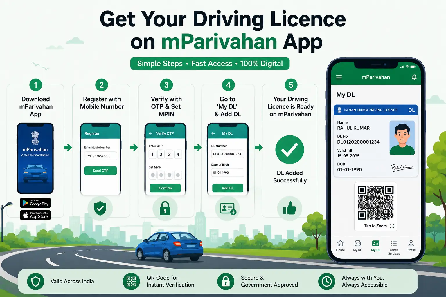 How to Download Driving Licence in mParivahan App – Complete DL Setup